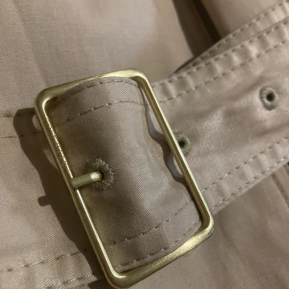 Cole haan khaki  belted hooded trench coat jacket - Picture 11 of 11